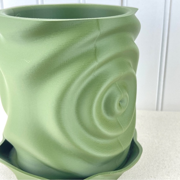 Modern Planter Pot, Waterdrop Planter, Modern Ripple Effect Planter - Picture 4 of 11